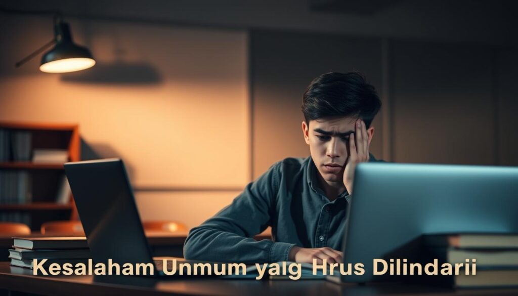 kesalahan umum dalam belajar online