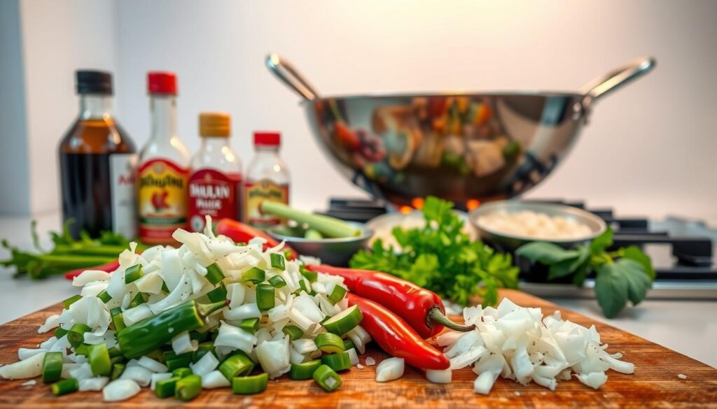 Bahan-bahan nasi goreng spesial