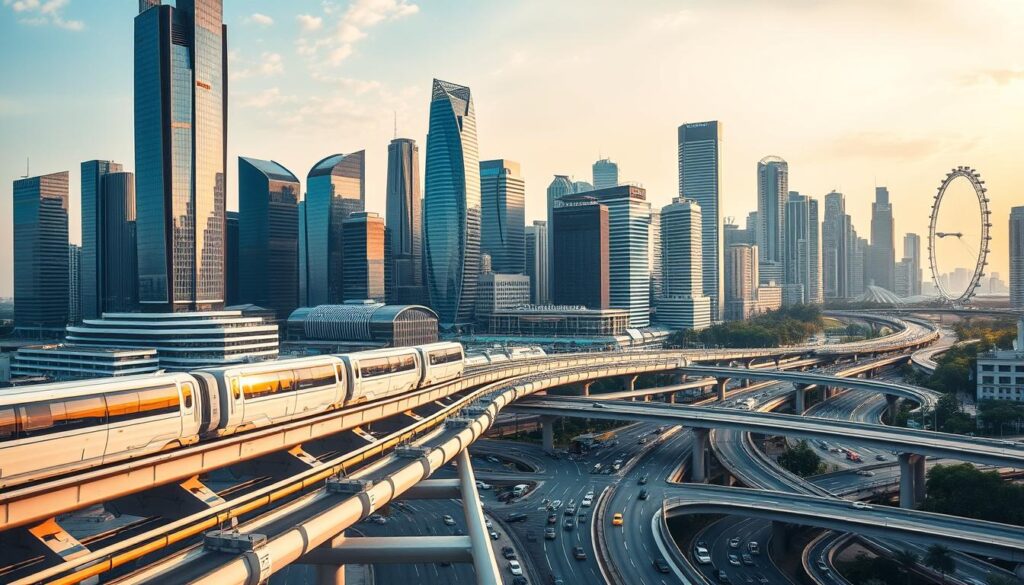 infrastruktur modern Singapura